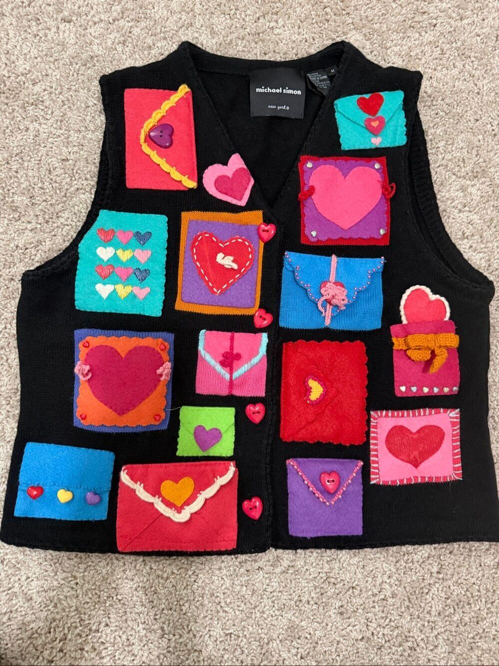 Michael Simon Valentines Vest Medium